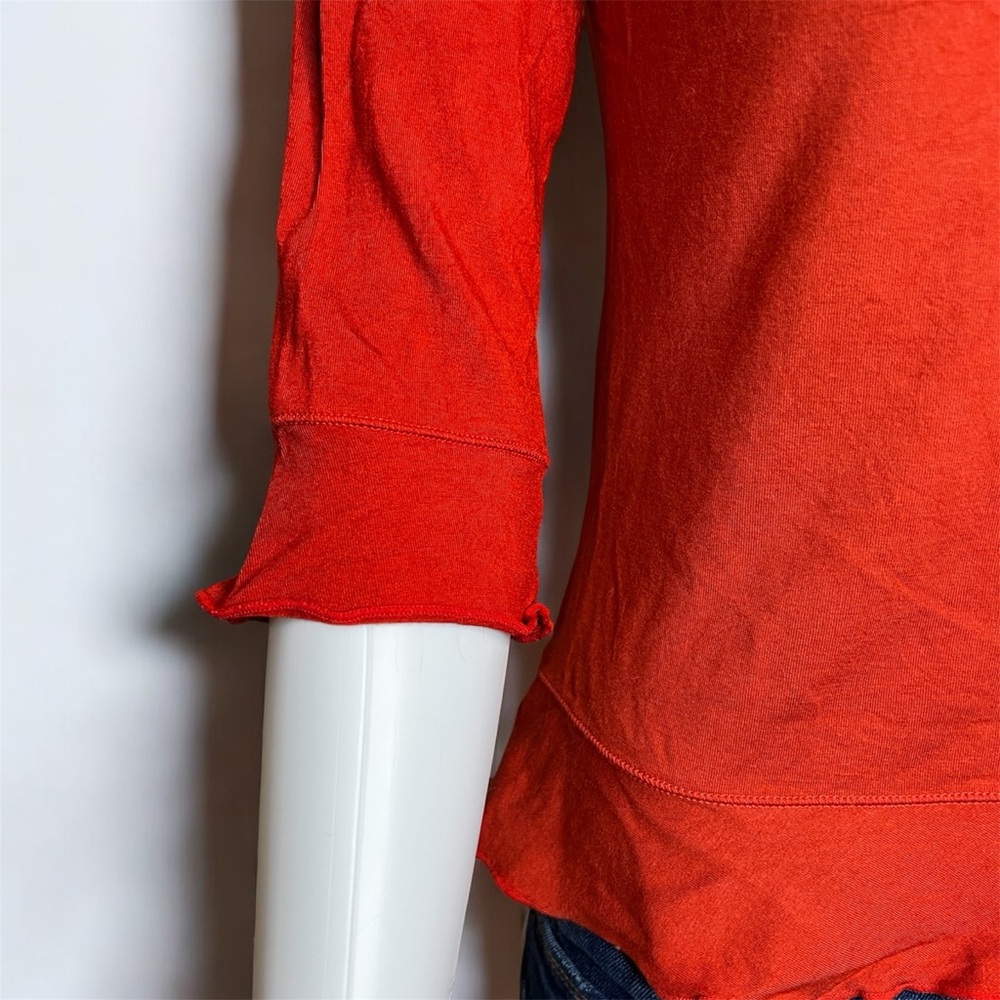 Orange Ruffle Blouse - Picture 3 of 8